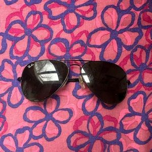 Ray Ban Aviator Sunglasses - All Black